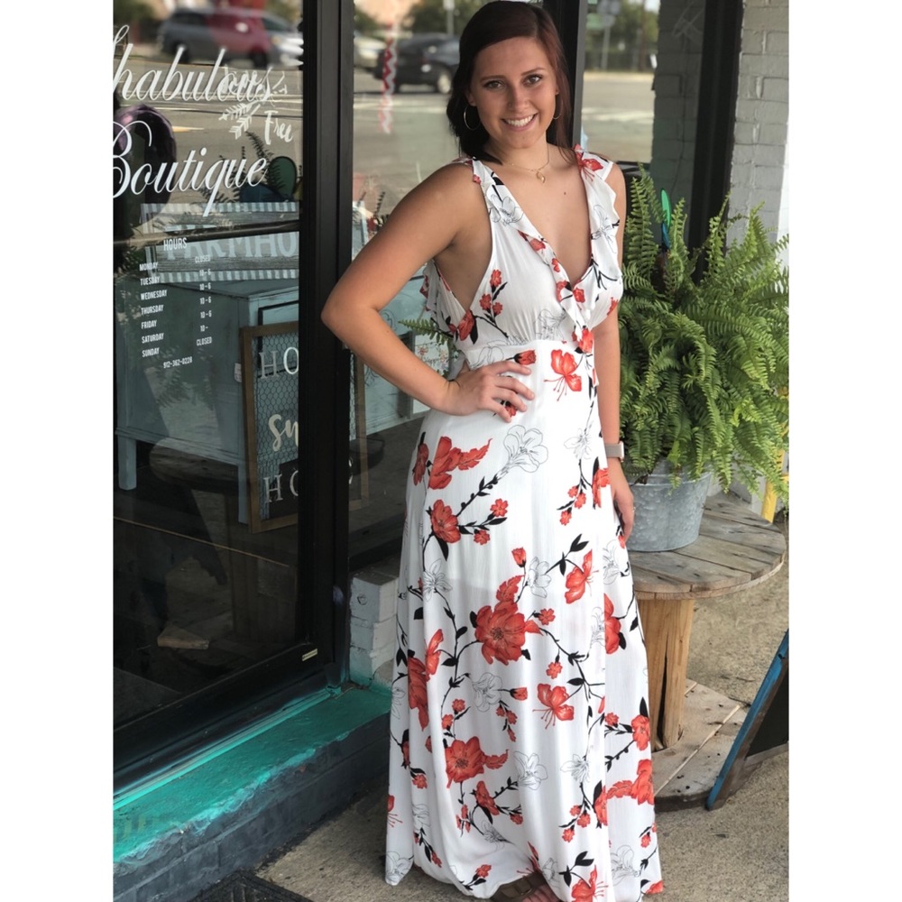 Floral Wrap Maxi Dress